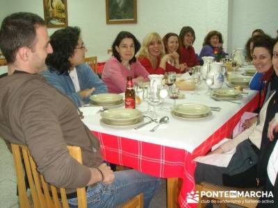 Después de la aventura la buena cena; senderismo en la comunidad de madrid